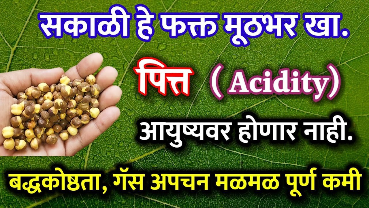 सकाळी हे फक्त मूठभर खा, पित्त (Acidity) आयुष्यवर होणार नाही, बद्धकोष्ठता, गॅस अपचन मळमळ पूर्ण कमी…