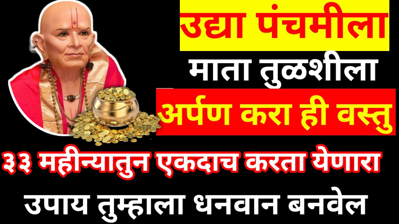उद्या पंचमीला माता तुळशीला अर्पण करा ही वस्तु, मिळेल चिक्कार पैसा…